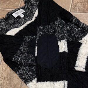 🖤 Addison Brittney 🖤 Black and White Knit Sweater Dress Size Small